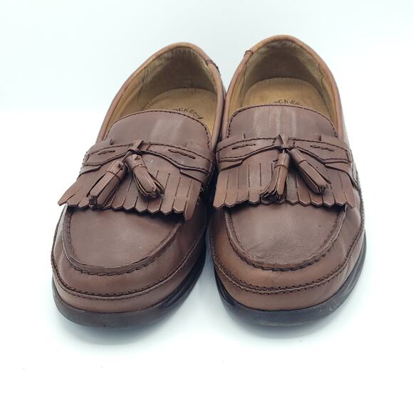 Dockers Brown Leather Kiltie Tassel Moc Toe Casual Loafer men\'s size 10w wide main image 4